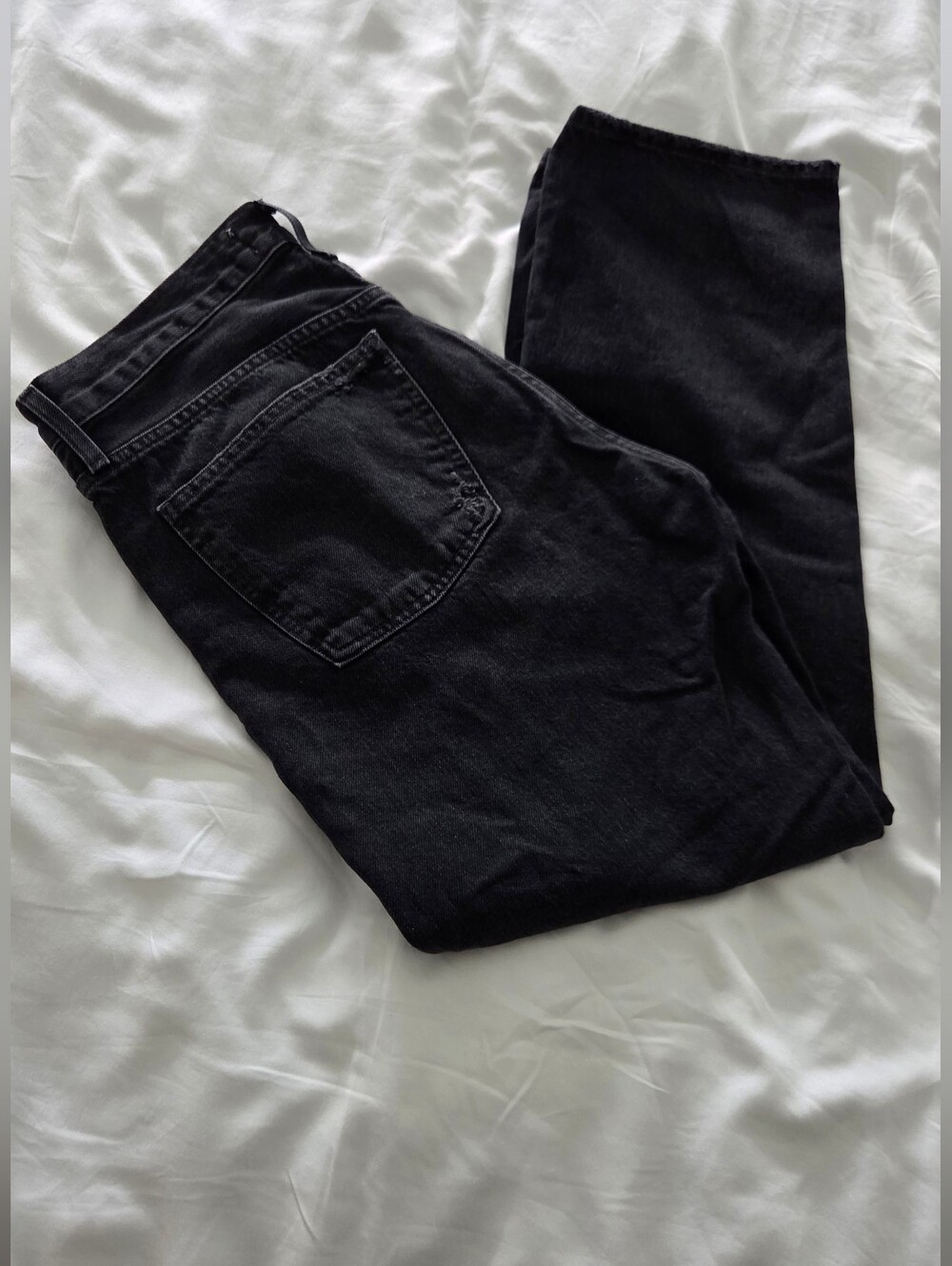 AGOLDE Parker Jean – Easy Straight, Hitch Black Size 27